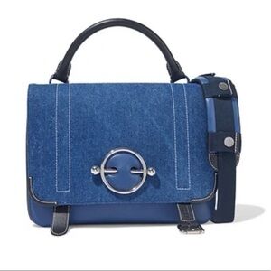 JW ANDERSON Disc lace-up denim and leather$1780